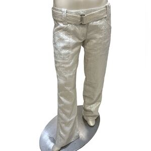Women's Silver metallic pants 42 US 8